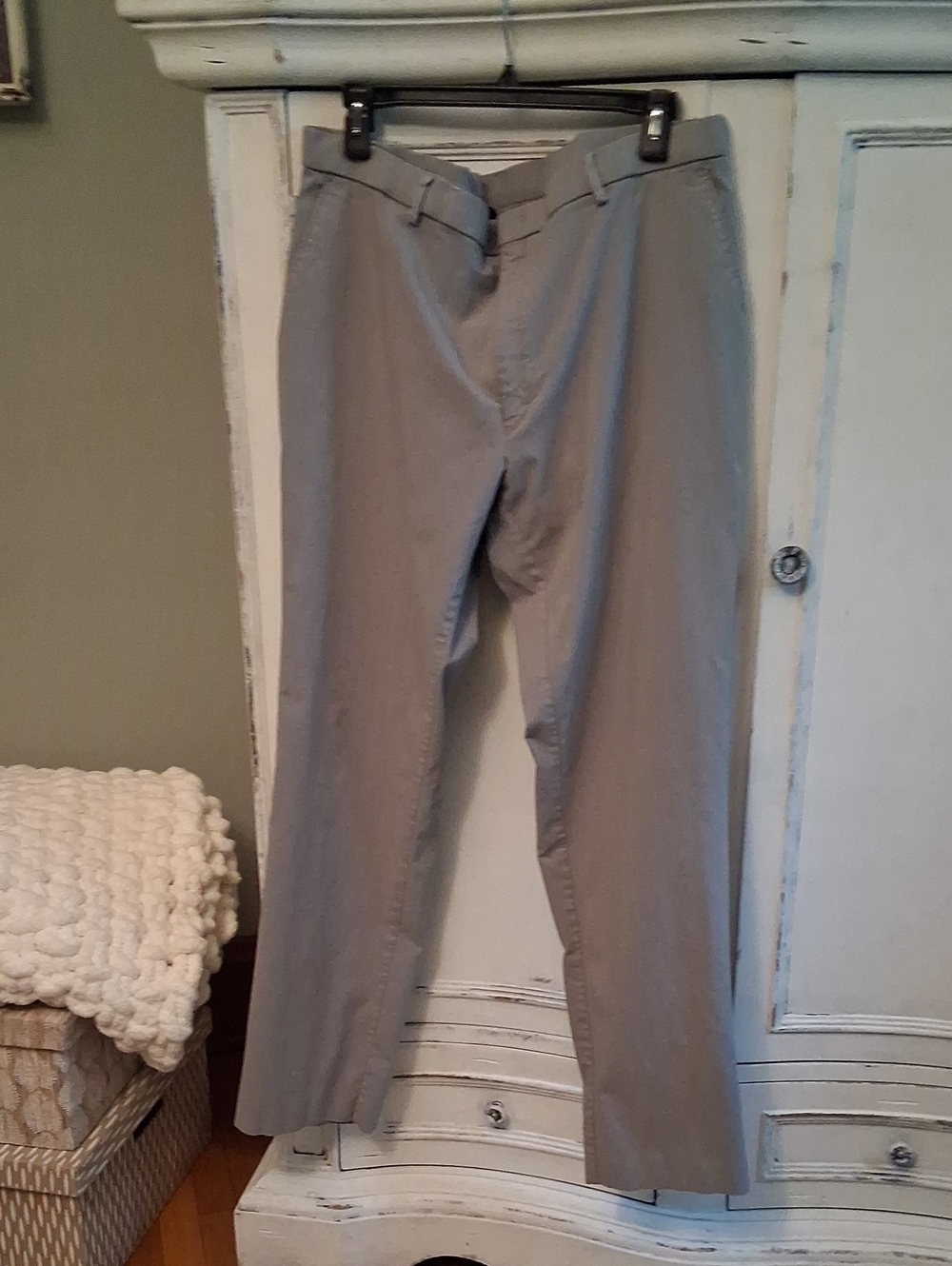 Tommy Hilfiger Light Gray Straight Chinos